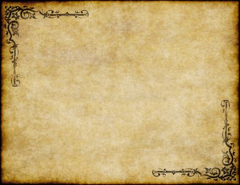 Illustration about Great background of old parchment paper texture with ornate design. Illustration of texture, background, grungy - 7746617 Old Parchment Paper, Parchment Paper Texture, Harry Potter Paper, Ancient Background, Old Parchment, Witchy Journal, Powerpoint Background Templates, History Background, Vintage Paper Printable