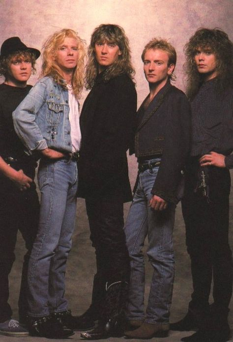 Def Leppard MY FAVORITE BAND EVER!!! BETH Def Leppard Band, Def Leppard Joe Elliot, Def Leppard Hysteria, Phil Collen, Rick Savage, 80s Hair Bands, Joe Elliott, Pet Shop Boys, 80s Bands