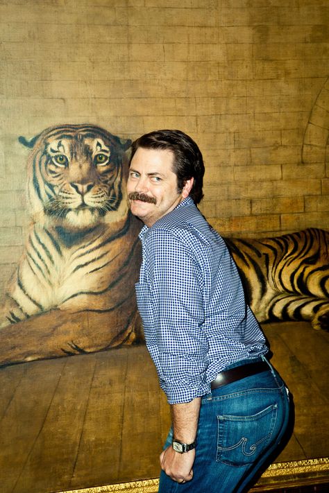 The Awkward Yeti, Whatever Forever, Nick Offerman, Ron Swanson, Parks And Rec, Parks N Rec, A Tiger, Parks And Recreation, Look At You