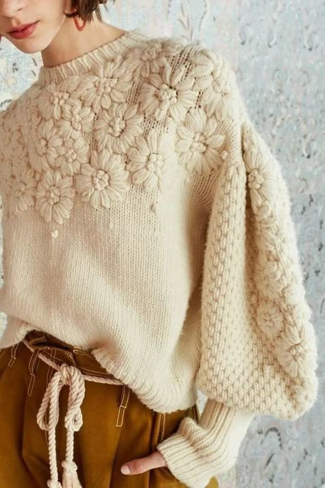 Sustainable Knitwear, Men Crochet, Knitwear Inspiration, Pola Sulam, Mode Casual, 자수 디자인, Knitwear Fashion, Crochet Design, Women Sweater