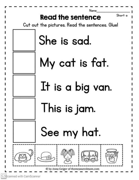 Basic Reading Activities, Reading Comprehension Activities Preschool, Kindergarden Worksheet Printable Reading, Beginner Reading Worksheets, English Worksheets For Grade 1 Sentences, Sentences Worksheet For Grade 1, Short Sentences For Kids To Read, Reading Comprehension Worksheets Kindergarten, Cvc Sentences For Kindergarten