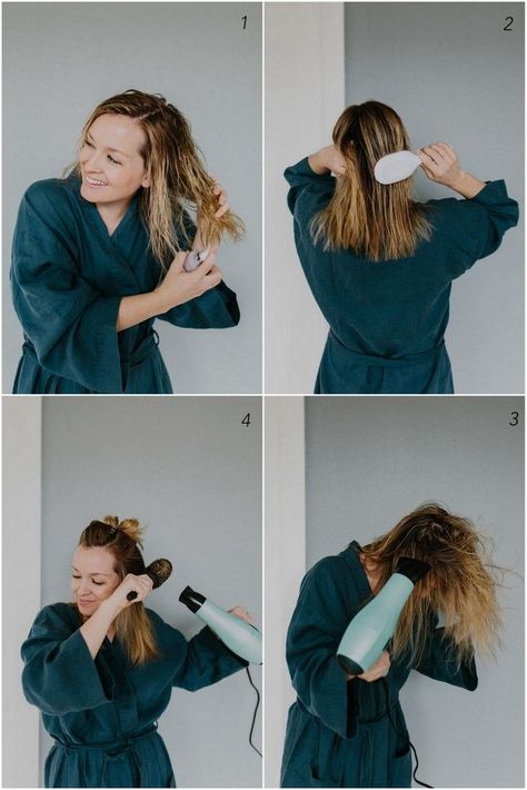 Self Blow Dry Hair, How To Do Your Own Blowout At Home, Diy Blow Out Hair At Home How To Get, At Home Blowout Medium Hair, How To Do A Blow Out With A Blow Dryer, How To Blow Dry Long Hair, How To Give Yourself A Blowout, Blow Dry Your Own Hair, Diy Blowout Hair At Home