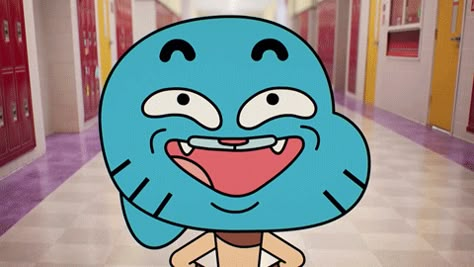 Darwin Gif Gumball, Amazing World Of Gumball Characters, Gumball Characters, Shimmer And Shine Characters, Bff Kiss, Cartoon Network Cartoons, Gumball Watterson, Traditional Animation, Gumball Darwin