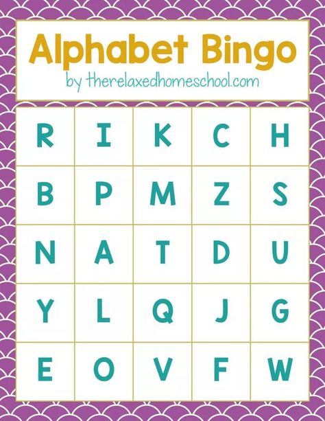 FREE Alphabet Bingo card printable! Download this free printable to help your preschooler and kindergartner practice their letters and letter sounds. Fun alphabet activity! | Homeschooling | Free  Homeschool Printable | Alphabet game 2024 Bingo, Alphabet Bingo, Free Bingo Cards, Free Printable Alphabet, Bingo Template, Printable Alphabet Letters, Alphabet Worksheets Preschool, Alphabet Games, Bingo Card