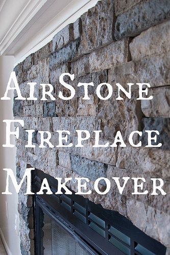 AirStone Fireplace Makeover. Done and done! Loved using the AirStone, so easy! Would definitely use it again. Airstone Fireplace, Stone Fireplace Makeover, Fireplace Makeovers, Fireplace Redo, Fireplace Update, Air Stone, Fireplace Remodel, Diy Fireplace, Home Fireplace