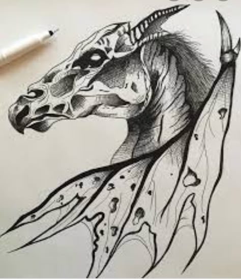 Thestral Tattoo, Harry Potter Tattoo Sleeve, Harry Potter Sleeve, Harry Potter Dragon, Hp Tattoo, Harry Potter Art Drawings, Potter Tattoo, Ghost Tattoo, Harry Potter Tattoos