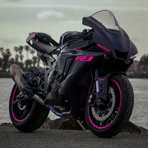 Future Motorcycle, R1 Bike, R1 Yamaha, Aesthetics Pictures, R1 Motorcycle, Gt Bikes, Pink Motorcycle, Best Motorbike, Motos Yamaha