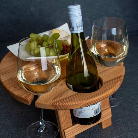 Wine Picnic Table Cheese Board Wooden Charcuterie Outdoor Entertaining Serving Tray Handles Personalized Housewarming Wine Love Gift - Etsy Wine Bottle Serving Tray Diy, Wine Bottle Plates Serving Trays, Wine Boards Cheese Plates, Whiskey Serving Tray, Portable Wooden Outdoor Picnic Wine Table, Wine Picnic Table, Wine Tray, Wine Picnic, Wine Table