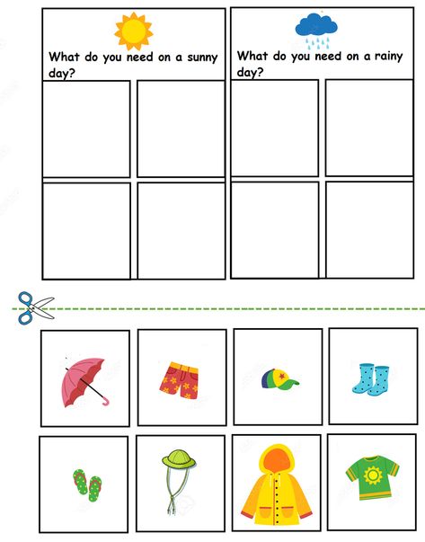 The Weather Preschool Activities, Learning Weather Preschool, Weather Activities Special Education, Weather Seasons Activities, Weather Activity For Preschool, Weather For Kindergarten Free Printables, Weather Words For Preschool, Hot Or Cold Worksheet Free Printable, Weather Journal Kindergarten