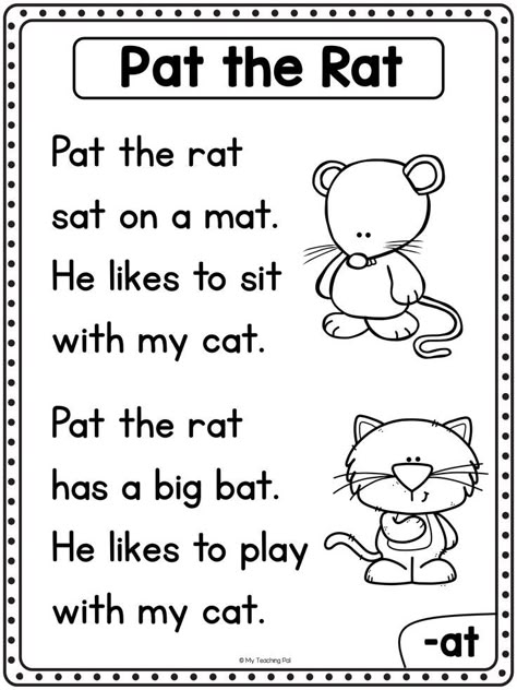 Free Reading Comprehension Activities! Great For Pre-k, Kindergarten 25F Phonics Poems, Phonics Reading Passages, First Grade Reading Comprehension, Reading Comprehension For Kids, Cvc Words Kindergarten, Kindergarten Phonics Worksheets, Learning Phonics, Kindergarten Reading Activities, First Grade Phonics