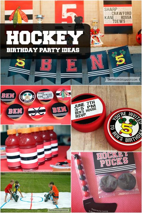 Shoot and score big with little hockey fans by sticking with the top décor, activity and treat ideas seen in this winning boys hockey birthday party! Hockey Birthday Party Ideas, Hockey Party Ideas, Hockey Birthday Party, Hockey Birthday Parties, Hockey Party, Hockey Birthday, Boys Hockey, Boy Birthday Party Ideas, Kids Birthday Party Ideas