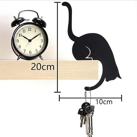 Art Hanger, Wall Pendant, Door Metal, Cat Key, Unique Key, Wall Key Holder, Key Rack, Soft Headbands, Cat Tail