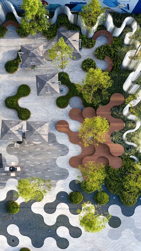 Landscape And Urbanism Architecture, Plaza Design, Urban Landscape Design, Landscape Design Plans, Landscape And Urbanism, Landscape Architecture Design, Urban Furniture, Green Architecture, Parking Design