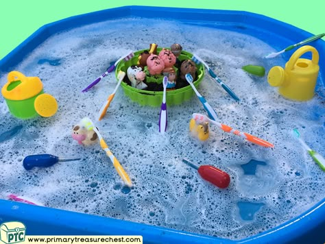 Orbeez Tuff Tray, Water Tuff Tray Activities, Farm Tough Tray Ideas, Outdoor Activities Early Years, Messy Tough Tray Ideas, Tuff Tray Ideas 15 Months, Nursery Water Tray Ideas, Water Tray Ideas Preschool, Tuff Tray Water Ideas