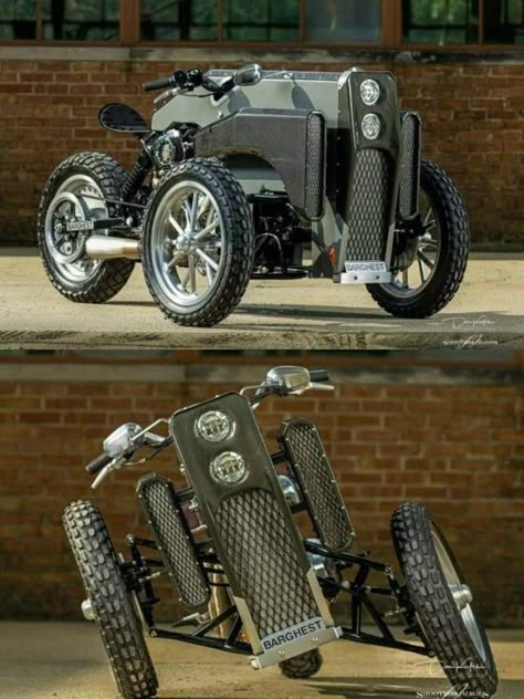 Dieselpunk Vehicles, Gadget Tecnologici, Steampunk Vehicle, Мотоциклы Cafe Racers, Reverse Trike, Street Fighters, Concept Motorcycles, Trike Motorcycle, Diesel Punk