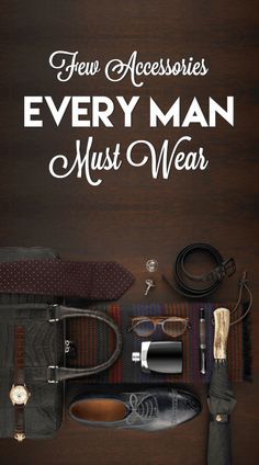 Few Accessories for Men Stuff, Stylish Man, Mens Fashion Blog, Mens Style Guide, Mens Lifestyle, Man Stuff, Modern Gentleman, Men Style Tips, Man Fashion