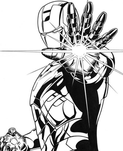 Lighting Palm of Iron Man Coloring Page - NetArt Palm Lighting, Iron Man Wedding, Iron Man Drawing, Iron Man Tattoo, Wedding Coloring Pages, Avengers Coloring Pages, Avengers Drawings, Tree Coloring, Superhero Coloring Pages