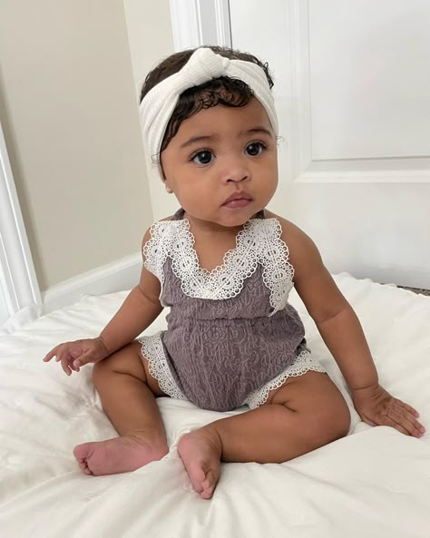 Kendall Sivana, Cute Mixed Babies, Cute Black Babies, Beautiful Black Babies, Halter Romper, Matching Clothes, Mixed Babies