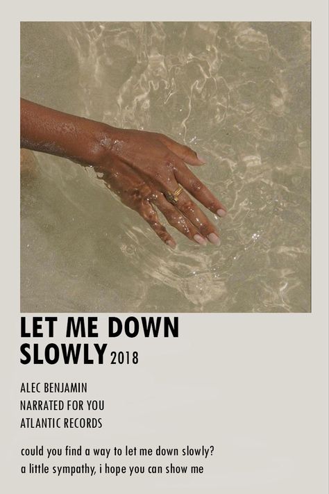 Alec Benjamin Let Me Down Slowly, Alec Benjamin Poster Vintage, Let Me Down Slowly Wallpaper, Aesthetic Song Posters Polaroid, Vintage Song Posters, Alec Benjamin Songs, Aesthetic Song Posters, Alec Benjamin Poster, Song Posters Aesthetic