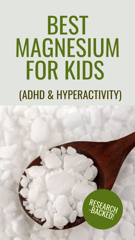 Let's explore how magnesium can be a part of your strategy to manage ADHD and hyperactivity, which is the best magnesium for adhd, and how to incorporate it safely into your or your child’s routine. #magnesiumforkids #magnesium Magnesium Deficiency Symptoms Kids, Magnesium Spray For Kids, Hyperactive Kids Natural Remedies, Magnesium For Kids, Best Magnesium Supplement, Best Magnesium, Add Kids, Herbal Recipes, Vitamins For Kids