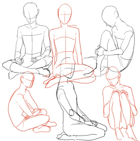 Sitting Pose Reference, How To Draw People, Draw People, Sitting Poses, 캐릭터 드로잉, Art Help, Drawing Refs, Anatomy Drawing, Figure Drawing Reference