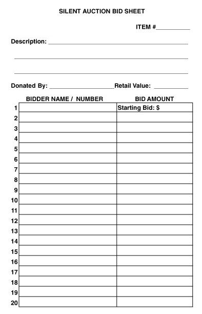 Silent Auction Bid Sheet 5.5 x 8.5 (sku: 100032) Silent Auction Bid Sheets, Silent Auction Fundraiser, Basket Raffle, Raffle Ideas, Silent Auction Baskets, Auction Basket, Auction Baskets, Gala Ideas, National Lottery