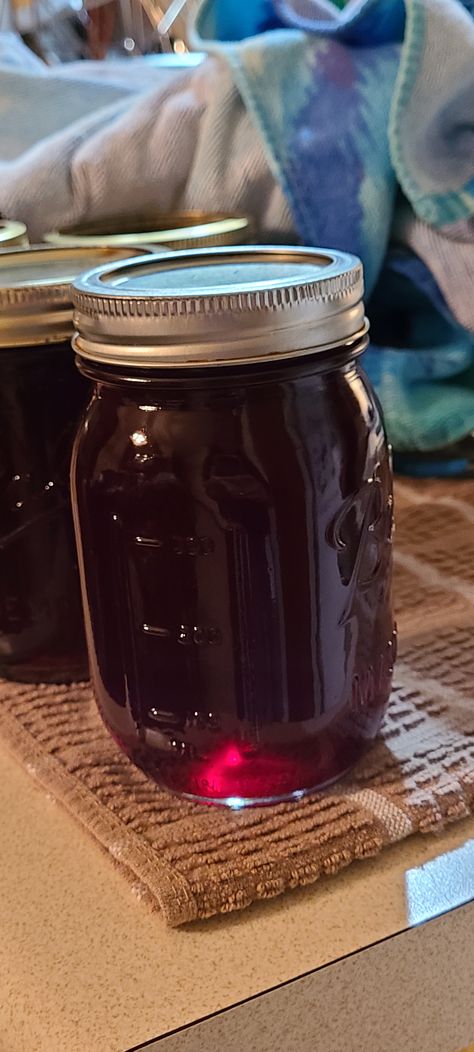 Mini Homestead, Grape Juice Recipe, Jelly Food, Hot Water Bath Canning, Jelly Maker, Frozen Juice, Homemade Jams, How To Make Jelly, Canned Foods