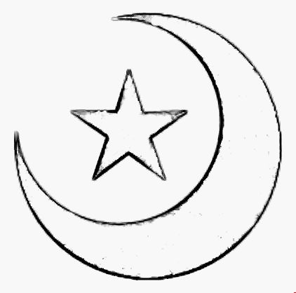 Simple Moon Drawing, Stars Drawings, Star Template Printable, Star Drawing, Small Star Tattoos, Moon Coloring Pages, Flower Pattern Drawing, Crescent Moon And Star, Fairy Tattoo Designs