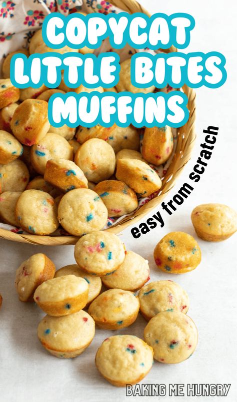 Who loves delicious muffins? This Little Bites Muffin Recipe is the perfect way to have a great school snack or a simple recipe! Gluten Free Protein Snacks For Kids, Kid Breakfast Meal Prep, Little Bite Muffin Recipe, Toddler Chex Mix Snacks Ideas, Fun Snacks For Toddlers, Lil Bites Muffins Recipe, Baked School Snacks, Little Debbie Mini Muffins Recipe, Kids Mini Muffin Recipes