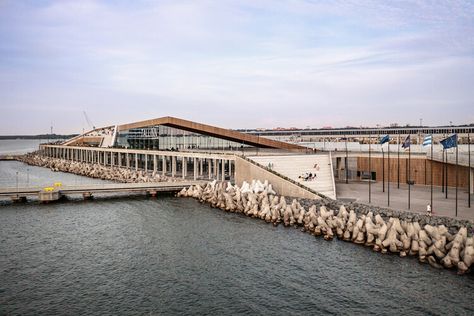 Hall Construction, Cruise Terminal, Public Architecture, Zaha Hadid Architects, Urban Park, Invasive Species, Sea Wall, Zaha Hadid, House On A Hill