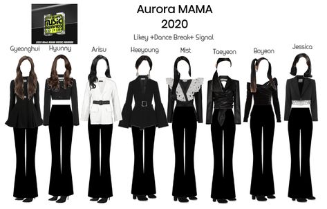 Kpop Stage Outfits Ideas Duo, Mama Outfits Kpop, Kpop Fits, Pop Clothing, Briefcase Women, Stage Outfit, Outfit Layout, Witch Outfit, Uniform Fashion