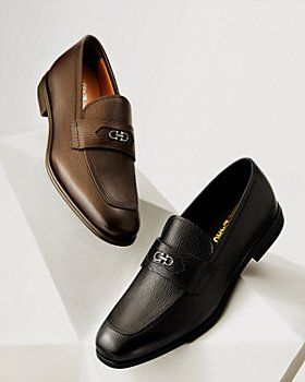 Salvatore Ferragamo Men's Shoes & Accessories - Bloomingdale's Ferragamo Loafers Men Outfit, Ferragamo Shoes Mens, Loafers Men Outfit, Ferragamo Shoes, Narrow Shoes, Ferragamo Men, Men's Shoes Accessories, Salvatore Ferragamo Men, Gorgeous Leather