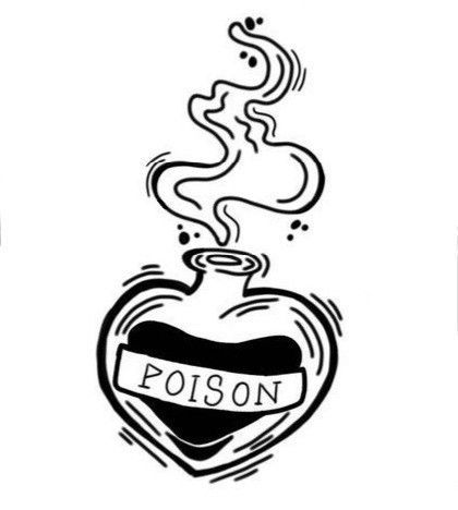 Poison Jar, Burn Tattoo, Graffiti Room, Minimal Tattoo Designs, Minimal Tattoo Ideas, 13 Tattoos, Tattoo Templates, Flash Design, Heart Drawing