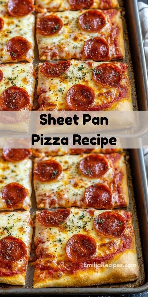 Need sheet pan dinner ideas? This Sheet Pan Pizza and Quick Homemade Dough recipe is among the best dinner recipes for family. It’s easy to make and a favorite among sheet pan recipes and pizza dinner ideas. Homemade Individual Pizza, Homemade Pizzas Easy, Sheet Pizza Dough Recipe, Homemade Pizza Sheetpan, Recipes For Pizza Dough, Recipes With Pizza Dough Dinners, Homemade Pizza With Pillsbury Dough, Sheet Pan Pizza Dough Recipe, Pillsbury Pizza Crust Ideas