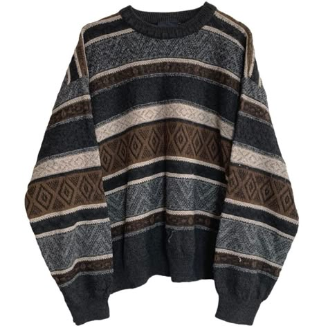 Grampa Sweaters Aesthetic, Midwest Emo Sweater, Midwest Emo Clothes, Midwest Emo Outfits Men, Jumpers Aesthetic, Grunge Sweaters, Boho Sweaters, Sweater Grunge, Grunge Sweater