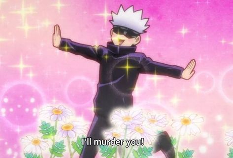 Go Jo, Anime Reaction, Gojo Saturo, Jujitsu Kaisen, Anime Meme, Gojo Satoru, Anime Pics, Funny Anime Pics, Best Anime Shows