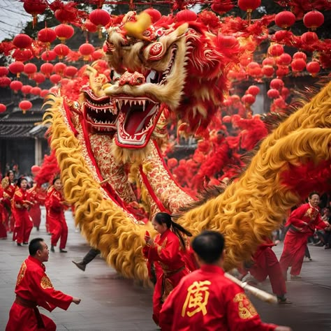 #chinadragon #chinesedragon #dragonfestivali #ai #aiimages Prompt : A Chinese dragon dance during the Lunar New Year celebrations. Dragon Aesthetic Chinese, Lunar New Year Aesthetic Wallpaper, Chinese Dragon Festival, Lunar New Year Aesthetic, Chinese New Year Aesthetic, Chinese Culture Aesthetic, Chinese Dragon Dance, Chinese New Year Pictures, New Lunar Year