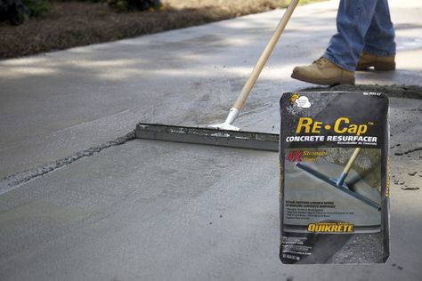 Repair Concrete Driveway, Concrete Cracks, Concrete Refinishing, Repair Cracked Concrete, Mortar Repair, Driveway Resurfacing, Concrete Repair Products, Driveway Repair, Cracked Concrete