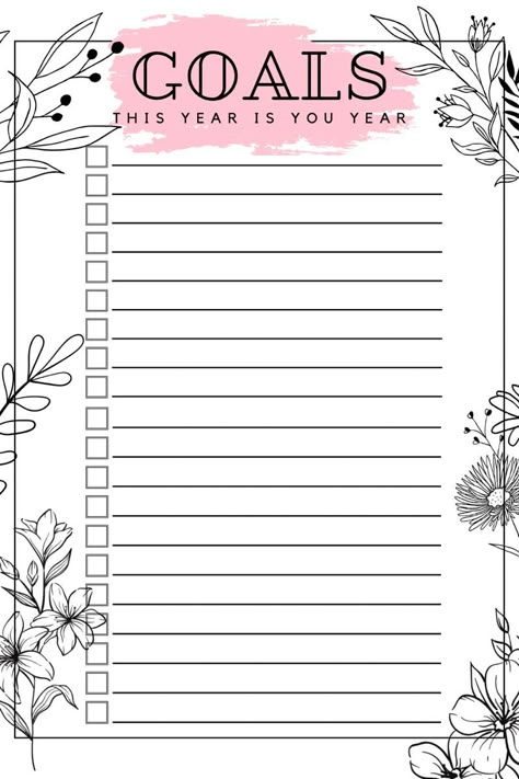 Goals list 759 📃 Goals Bullet Journal Template 2025, 2024 Goal Planner, 2024 Goals List Template, 2024 Goals Template, Daily Schedule Template Aesthetic, 2024 Goals List, Goal List Template, Goals For 2024 List, Goals List Template