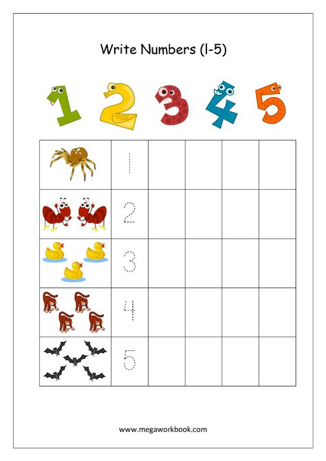 Math Worksheet - Number Writing 1 to 5 Tracing Numbers 1-10 Preschool, 1 To 5 Number Worksheet, Writing Numbers 1-5 Worksheet, Trace And Write Numbers 1-10, Maths Worksheet For Playgroup, Number 1 To 5 Worksheets, Tracing Numbers 1 To 5, Numbers 1 10 Printable Free Worksheets, Numbers 1-5 Worksheets