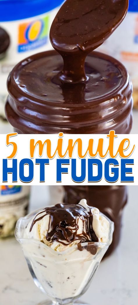 Hot Fudge Recipe, Ice Cream Sundaes Toppings, Sundae Toppings, Homemade Chocolate Sauce, Chocolate Sauce Recipes, Ice Cream Sauce, Homemade Hot Fudge, Ice Cream Sundaes, Hot Fudge Sauce