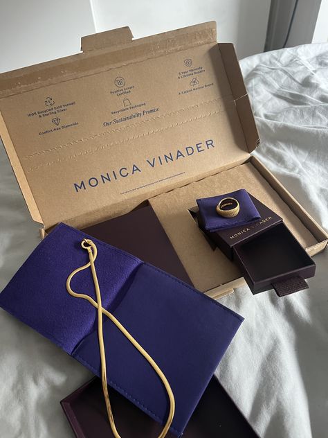 @monicavinader #MVInsiders #MonicaVinader Branded Packaging, Monica Vinader, Recycled Gold, Brand Packaging, Recycled Packaging, Conflict Free Diamonds, Nail Inspo, Things I Want, Wish List