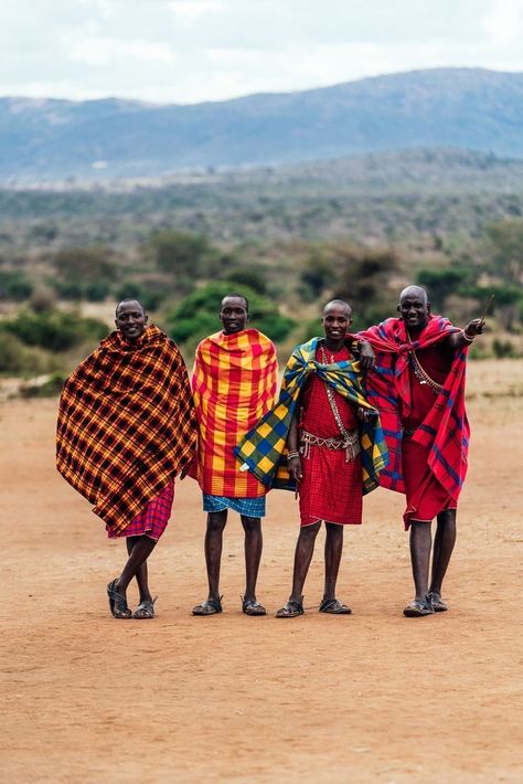 East African Culture, 1920s Safari, African Culture Aesthetic, Kenya Country, Kenya People, Africa Black And White, Maasai Culture, Maasai Shuka, Africa Tribes