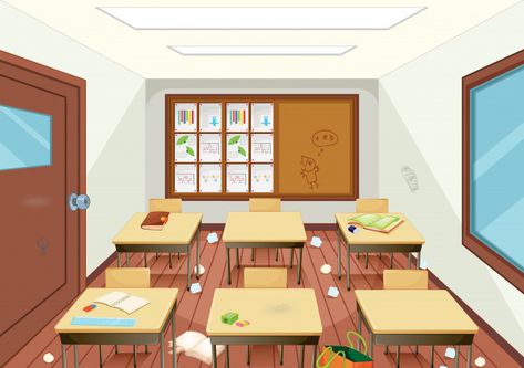 Classroom Interior, Classroom Background, Classroom Clipart, School Frame, Cute Panda Wallpaper, School Clipart, Interior Illustration, Classroom Setup, Art Classroom