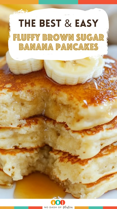 Freezer Banana Pancakes, Fluffy Banana Pancakes Recipe, Banana Recipes Pancakes, Banana Brown Sugar Pancakes, Banana Pancakes With Bisquick, Brown Sugar Banana Pancakes, Brown Banana Recipes, Brown Sugar Pancake Recipe, Banana Pancakes Easy