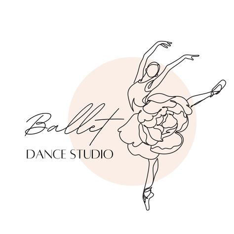 Ballet Dance Studio Design, Dance Studio Art, Dance Logos Ideas, Dance Studio Logo Ideas, Dance Studio Logo Design, Ballet Logo Design, Dance School Logo, Dance Logo Ideas, Dance Company Logo