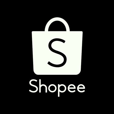 Shopee Icon Black, Shoppe Logo App, Sign Typography, Black App, Tiktok Shop, Jeans Cargo, Logo Sign, Iphone Icon, Aesthetic Icon