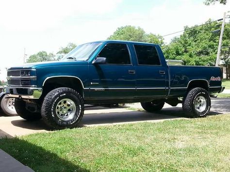 K1500 Crew Chevy Obs, Silverado Crew Cab, Obs Chevy, Obs Truck, Lifted Vehicles, Nice Trucks, Custom Pickup Trucks, Custom Chevy Trucks, Lifted Chevy Trucks