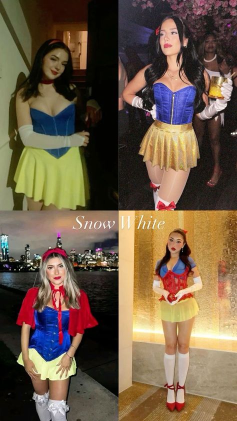 Poisoned Snow White Costume, Snow White And Evil Queen Costume, Snow White Corset Costume, Snowwhite Costume Couple, Snow White Adult Costume, Snowwhite Halloween Costume College, Snow White And Prince Charming Costume, Snow White Costume Ideas, Diy Snow White Costume For Women