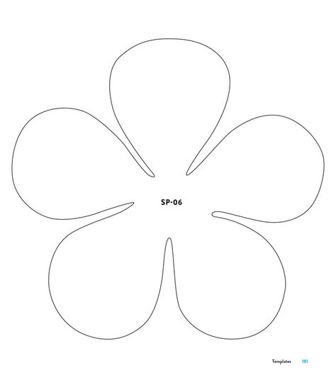 Big Flower Template Free Printable, Pedal Template Flower, Flower Petals Template, Large Flower Template Free Printable, Free Flower Templates Printable Free Pattern, Simple Flower Template, Paper Flower Cut Out, Flower Shapes Template, Flower Cutouts Template Free Printable